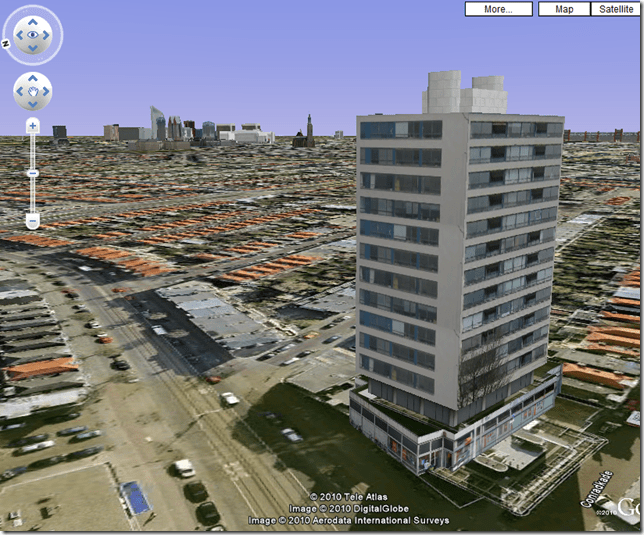 Zicht met ministeries op achtergrond.