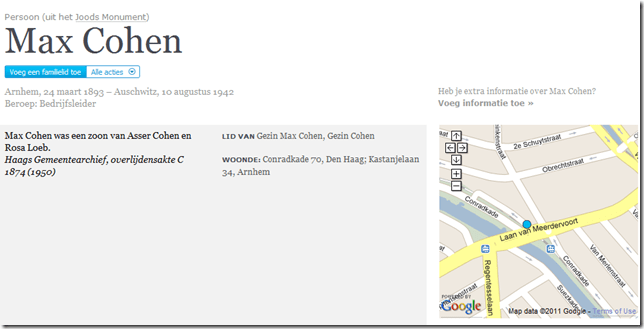 Max Cohen, Conradkade 70, Den Haag